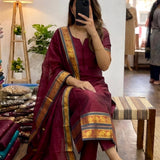 Traditional Silk Straight Kurti