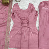 Glass Roman Silk Embroidered Suit