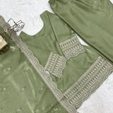 Glass Roman Silk Embroidered Suit