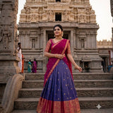 Crafted Kanjivaram Silk Lehenga
