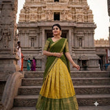 Crafted Kanjivaram Silk Lehenga