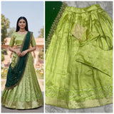 South Style Kanjivaram Silk Lehenga