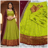 South Style Kanjivaram Silk Lehenga