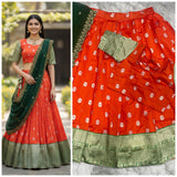 South Style Kanjivaram Silk Lehenga