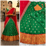 South Style Kanjivaram Silk Lehenga
