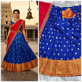 South Style Kanjivaram Silk Lehenga