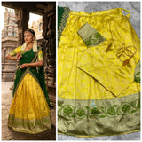 South Style Kanjivaram Silk Lehenga
