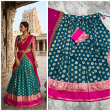 South Style Kanjivaram Silk Lehenga
