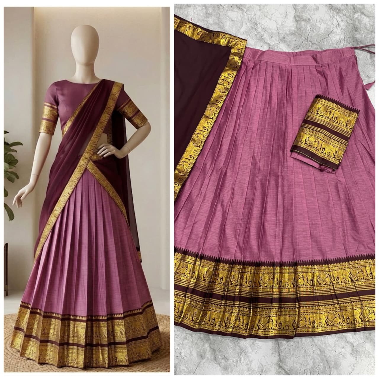 Heritage Kanci Cotton Lehenga