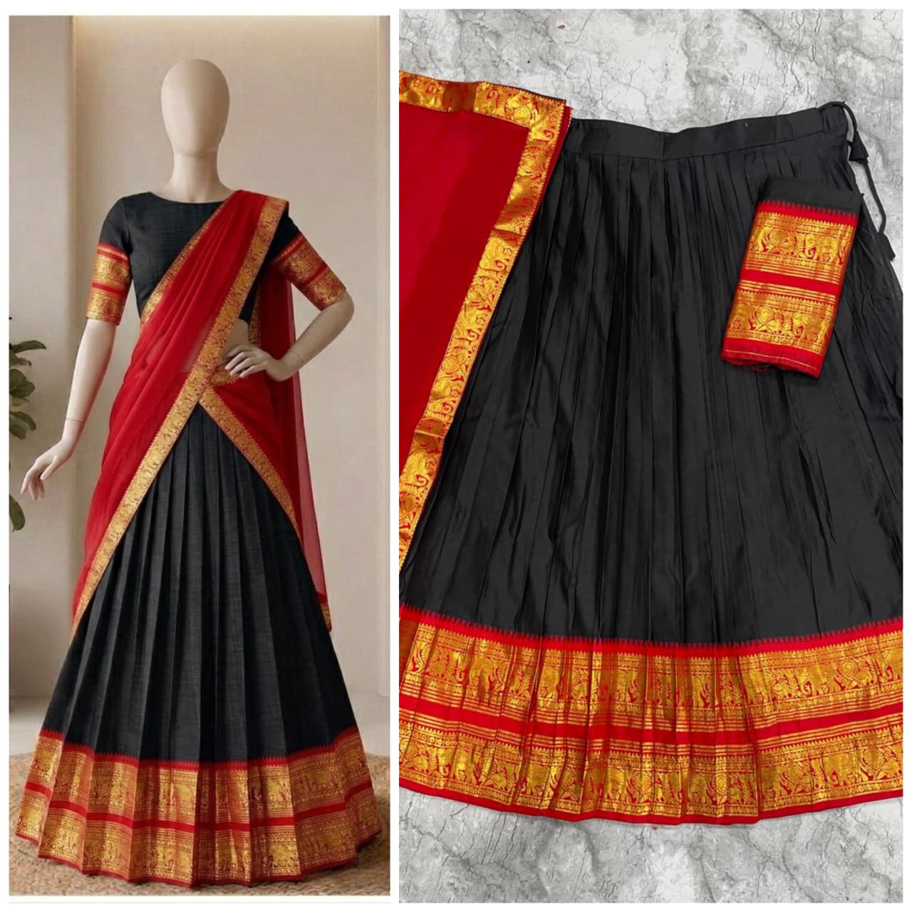 Heritage Kanci Cotton Lehenga