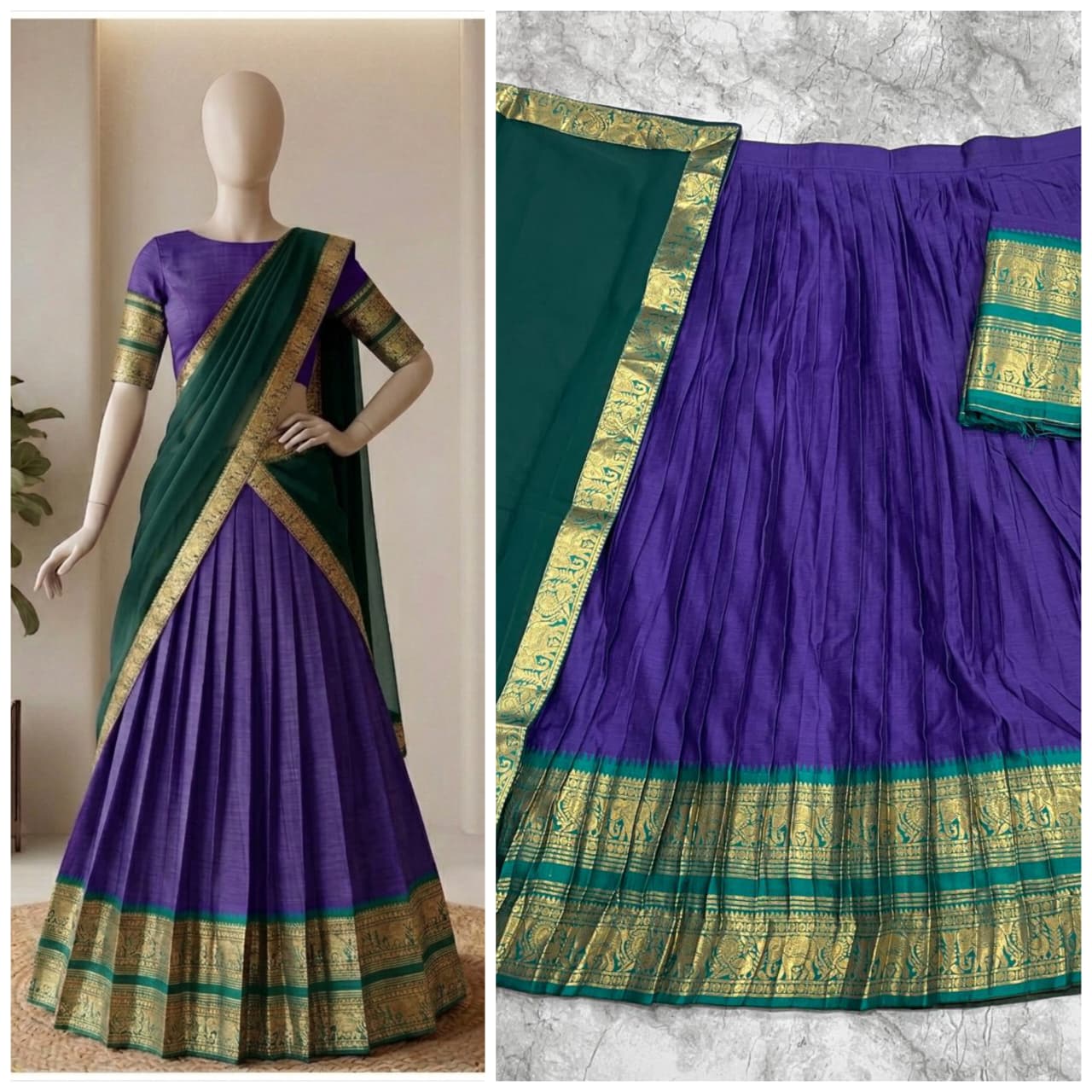 Heritage Kanci Cotton Lehenga