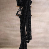 Black Bollywood Sequence Saree
