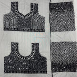 Black Bollywood Sequence Saree