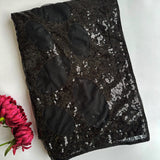 Black Bollywood Sequence Saree