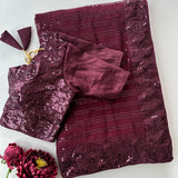 Maroon Blockbuster Sequence Saree