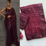 Maroon Blockbuster Sequence Saree