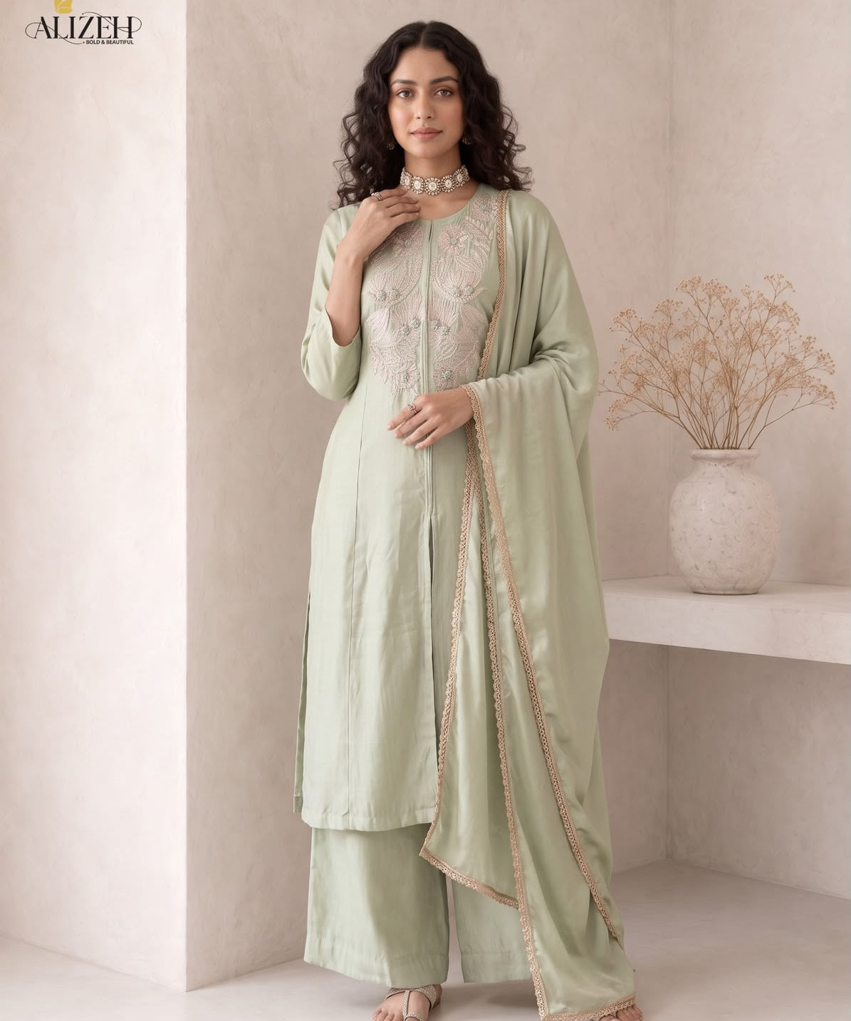 Elegance Roman Silk Suit
