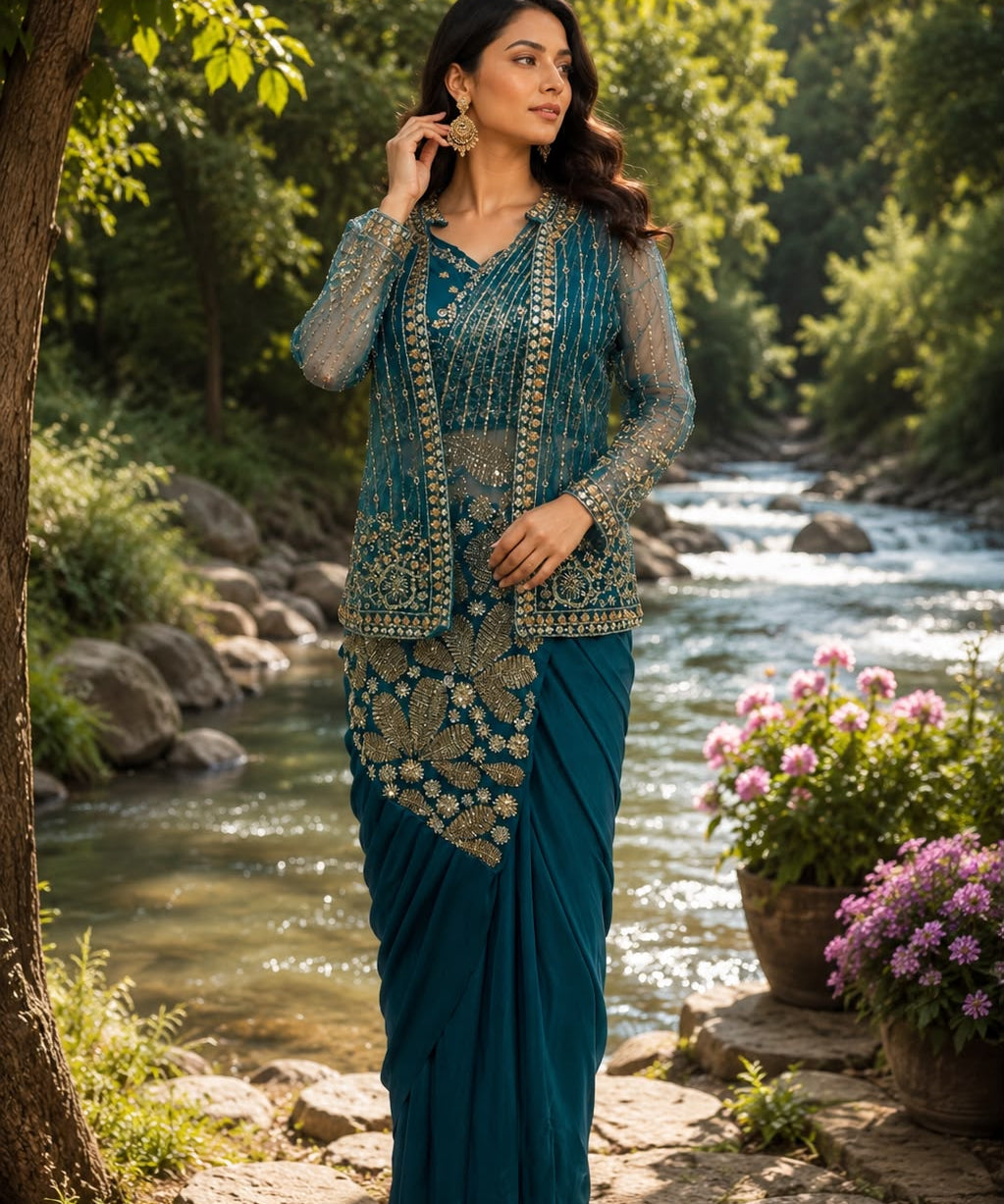 Grand Laycra Ready To Wear Saree