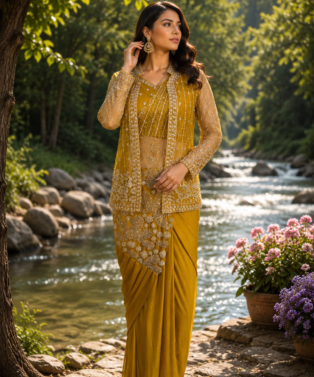 Grand Laycra Ready To Wear Saree