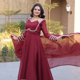 Classic Crunchy Anarkali Gown