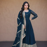 Blooming Embroidered Anarkali Gown