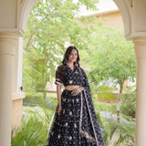 Navratri Bandhej Print Lehenga Choli