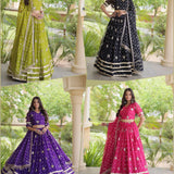 Navratri Bandhej Print Lehenga Choli