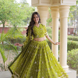 Navratri Bandhej Print Lehenga Choli