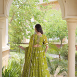 Navratri Bandhej Print Lehenga Choli
