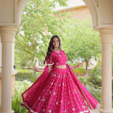Navratri Bandhej Print Lehenga Choli