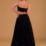 Black Nori Sequence Lehenga Choli