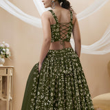 Sparkle Embroidered Wedding Lehenga