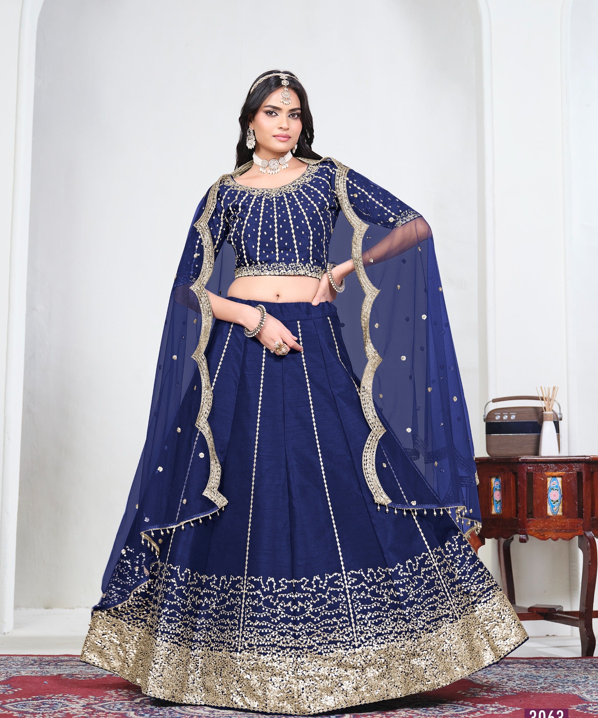 Mehvish Art Silk Wedding Lehenga