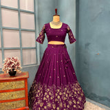 Elevate Blooming Vichitra Silk Lehenga