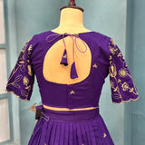 Ethnic Premium Vichitra Silk Lehenga
