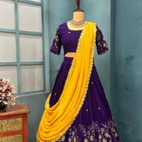 Ethnic Premium Vichitra Silk Lehenga