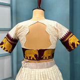 White Traditional Cotton Lehenga