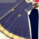 Bandhej Print Faux Georgette Gown