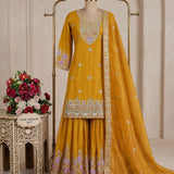 Trending Chinon Silk Top Sharara