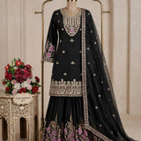 Trending Chinon Silk Top Sharara