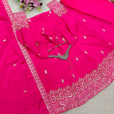 Stunning Chinon Silk Anarkali Gown