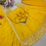 Stunning Chinon Silk Anarkali Gown