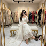 Stunning Chinon Silk Anarkali Gown