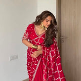 Elegance Embroidered Fendy Silk Saree