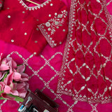 Elegance Embroidered Fendy Silk Saree