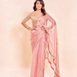 Peach Eye Catching Silk Saree