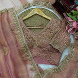 Peach Eye Catching Silk Saree