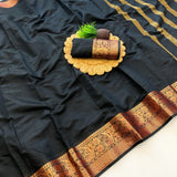 Ambrapali Linen Silk Saree