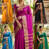 Ambrapali Linen Silk Saree