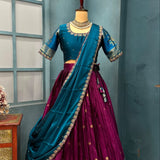 Exclusive Kanjivaram Silk Lehenga